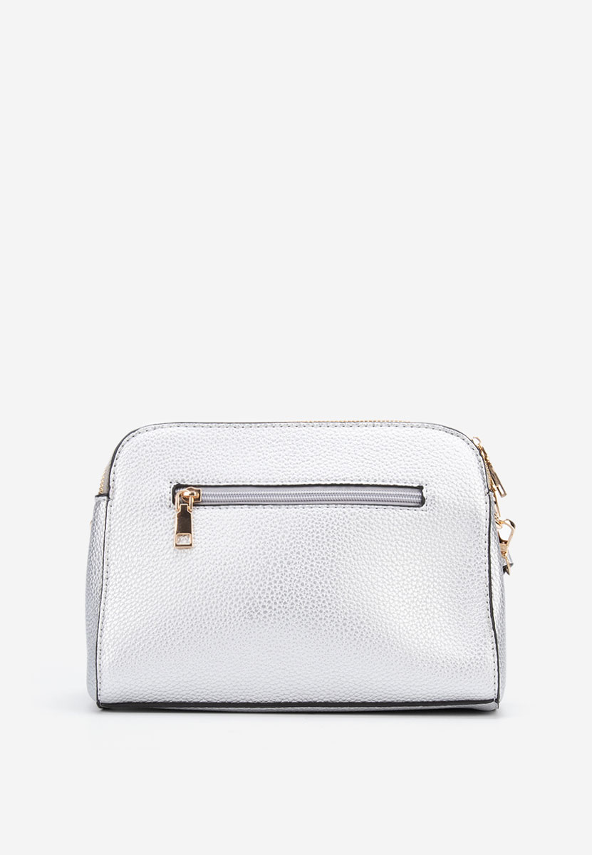 Borsa a spalla Vibrant argento