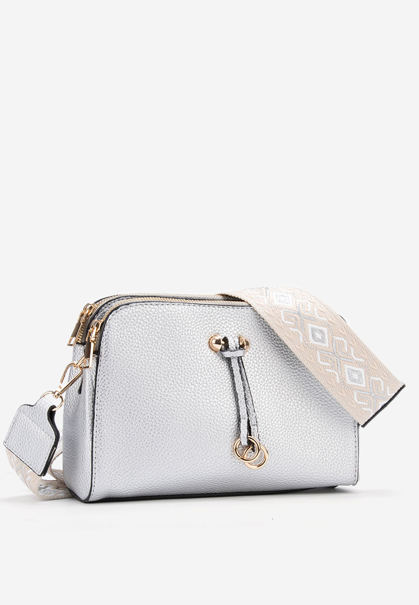 Borsa a spalla Vibrant argento