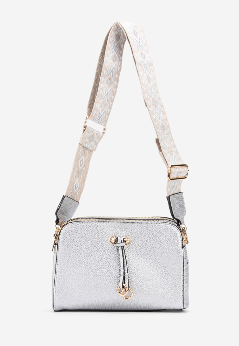 Borsa a spalla Vibrant argento