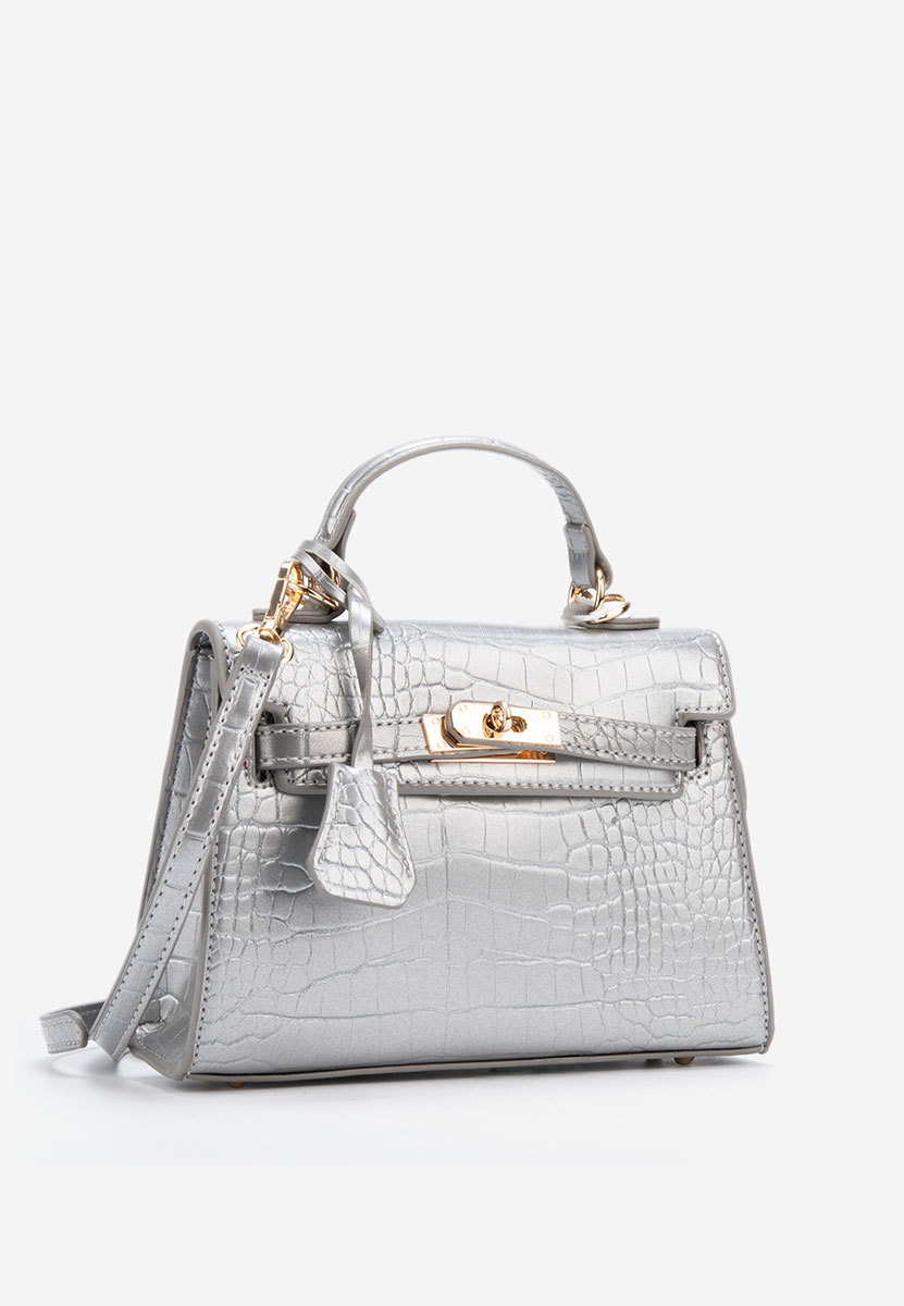 Borsa a spalla Lylea argento
