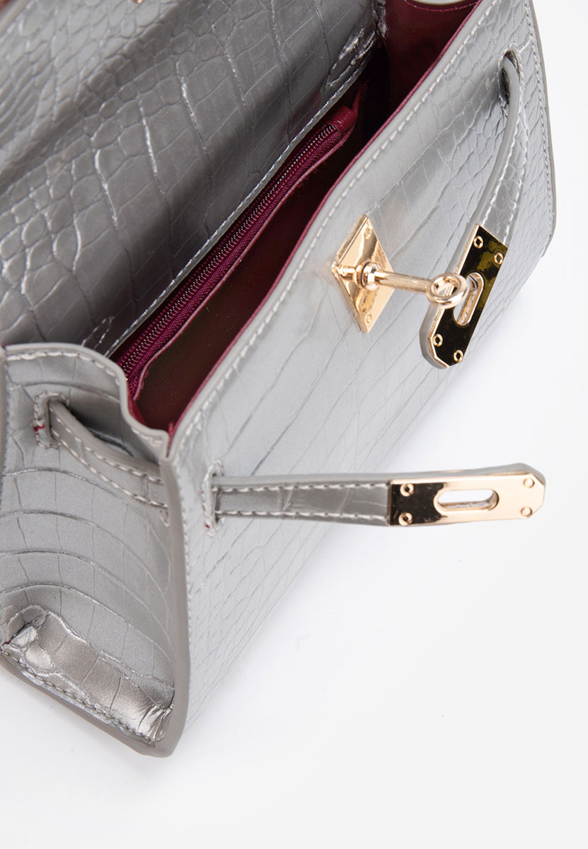 Borsa a spalla Lylea argento