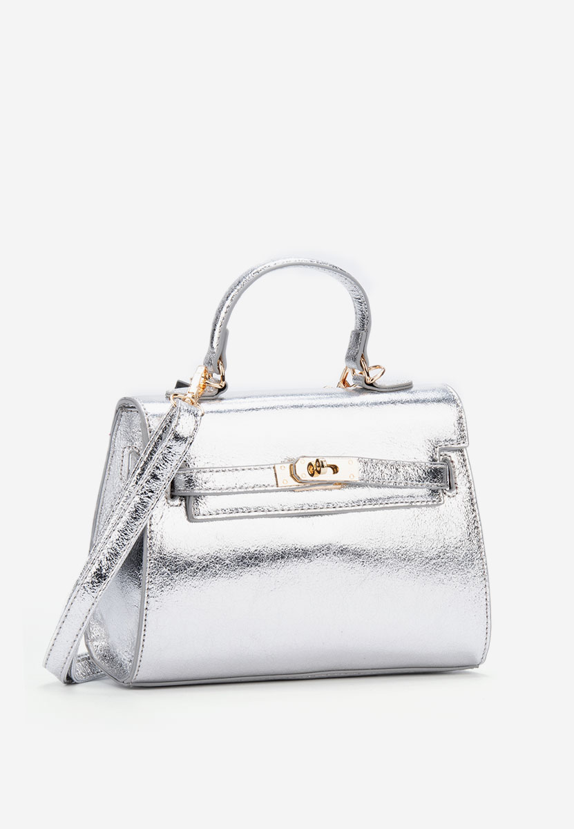 Borsa a spalla Alatia argento