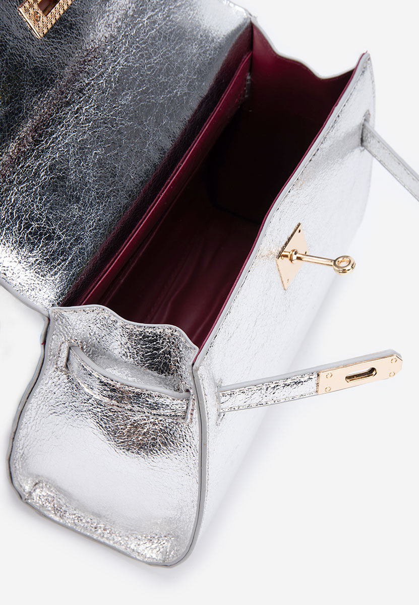 Borsa a spalla Alatia argento