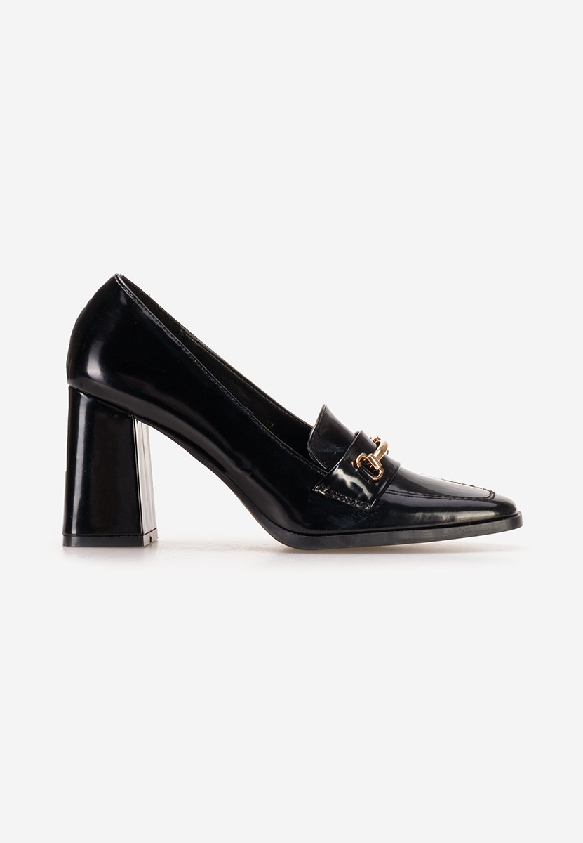 Mocassini con tacco Noriana nero