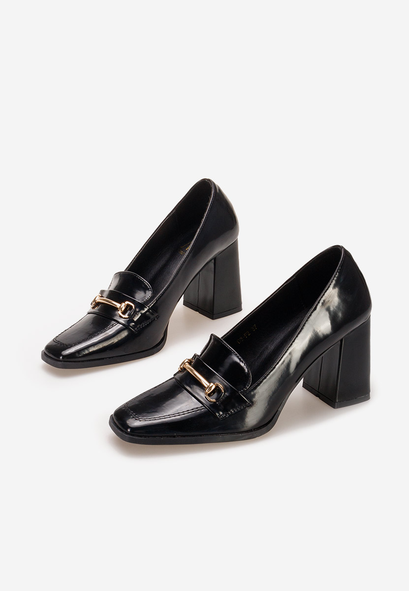 Mocassini con tacco Noriana nero