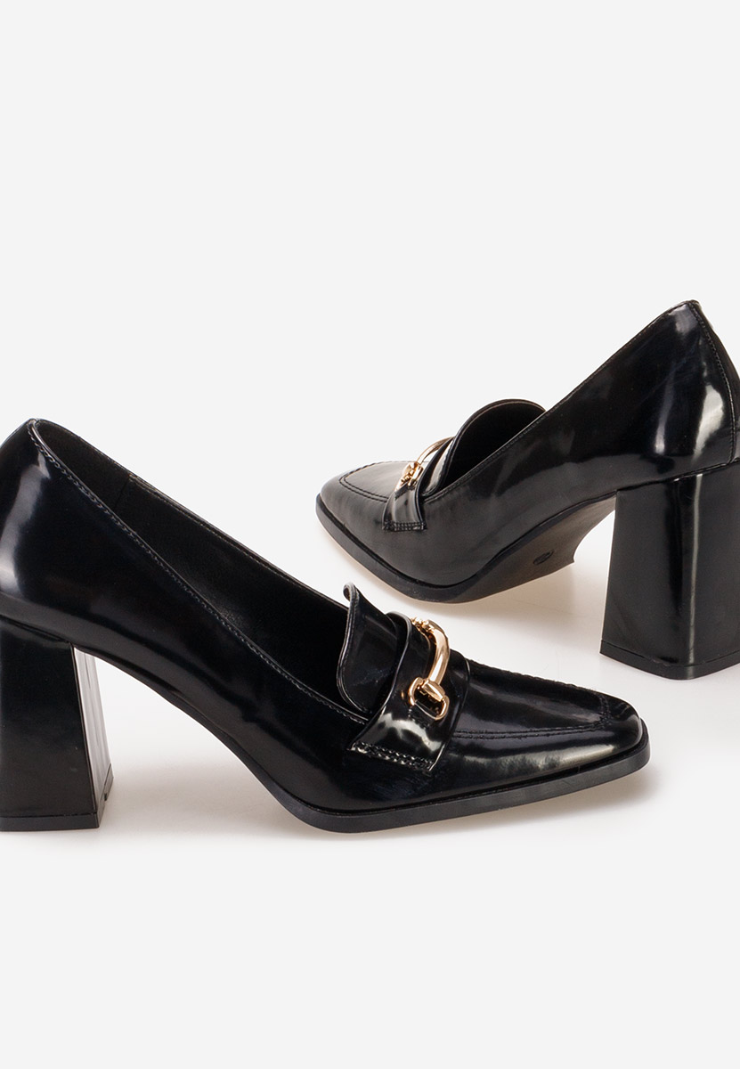 Mocassini con tacco Noriana nero