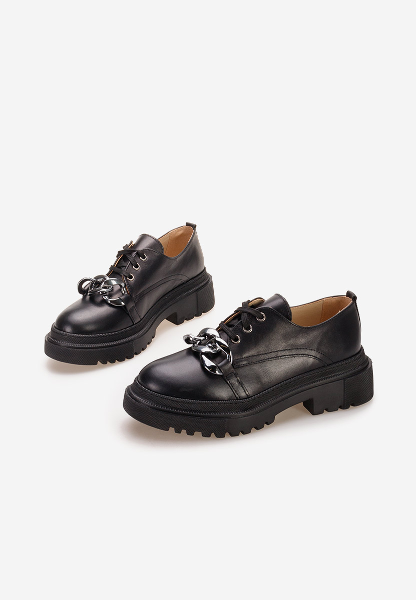 Scarpe basse donna pelle Vorea Nero
