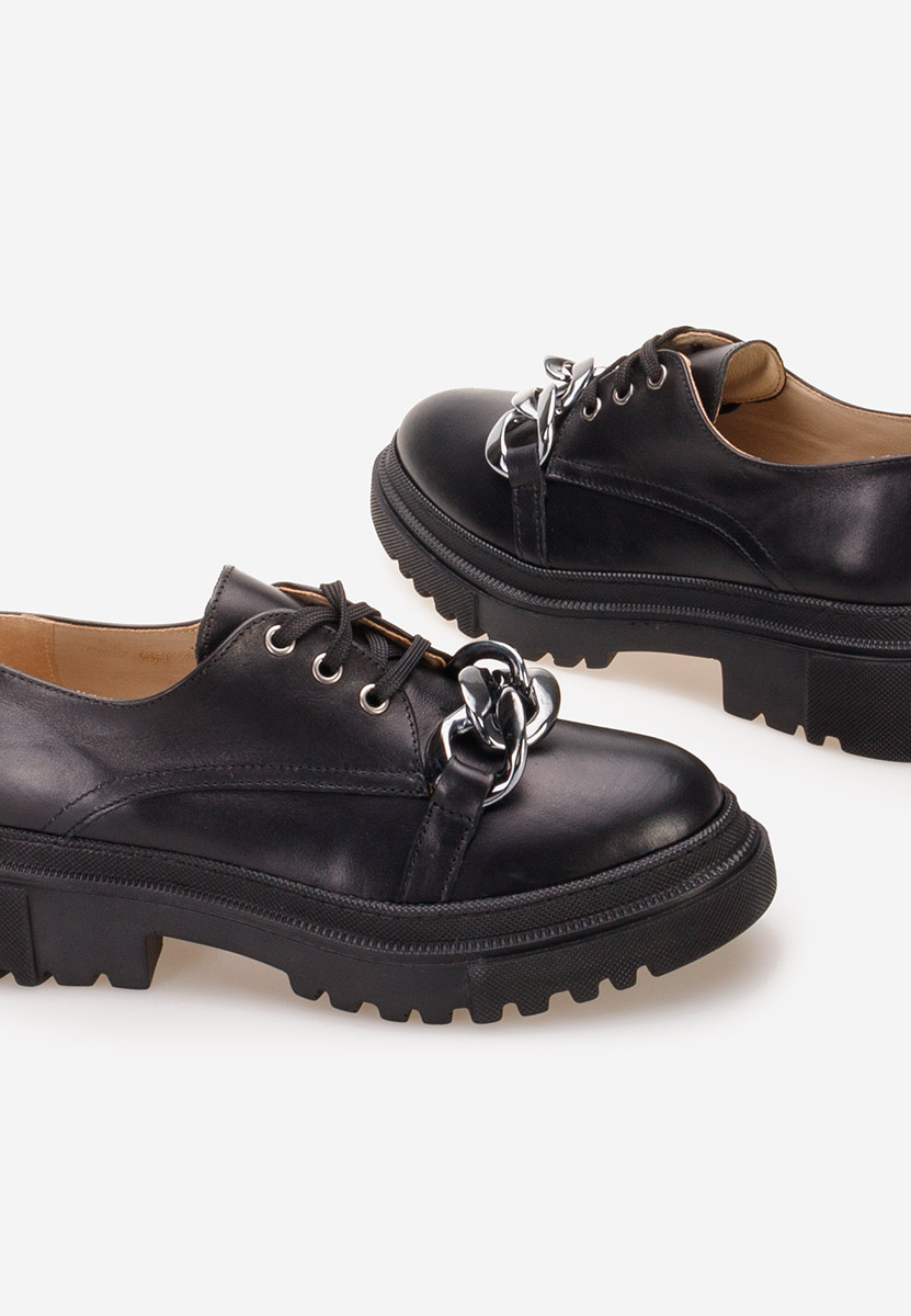 Scarpe basse donna pelle Vorea Nero