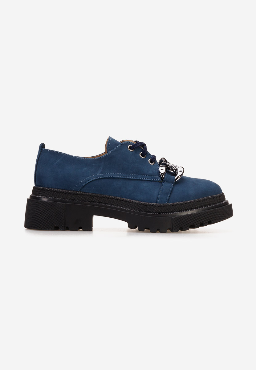 Scarpe basse donna pelle Vorea V2 Blu marine