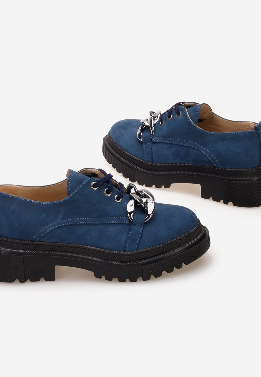 Scarpe basse donna pelle Vorea V2 Blu marine