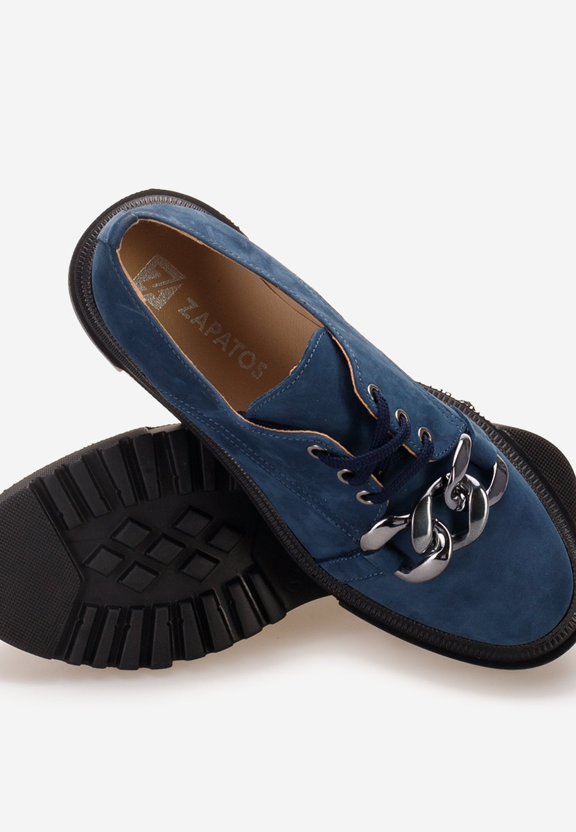 Scarpe basse donna pelle Vorea V2 Blu marine