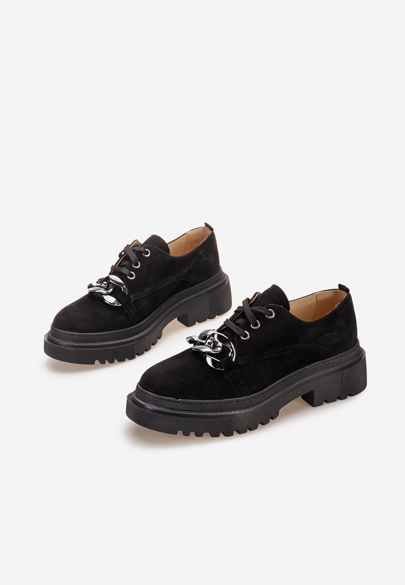 Scarpe basse donna pelle Vorea V2 Nero