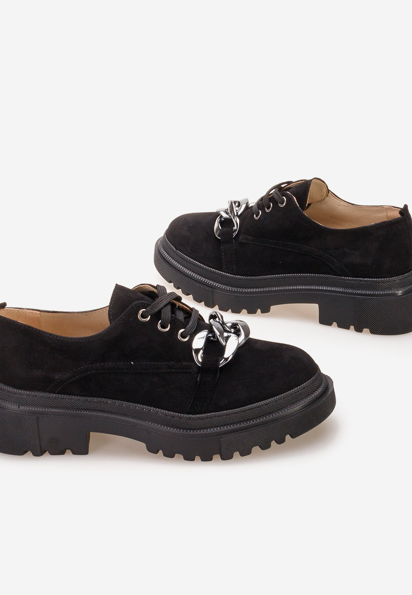 Scarpe basse donna pelle Vorea V2 Nero