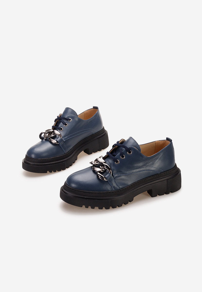 Scarpe basse donna pelle Vorea Blu marine
