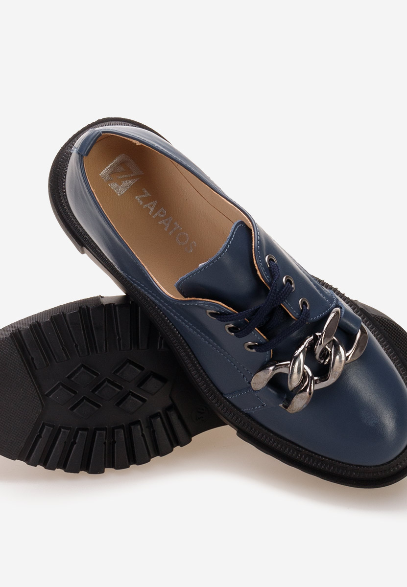 Scarpe basse donna pelle Vorea Blu marine