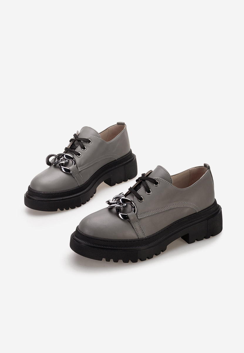 Scarpe basse donna pelle Vorea Grigio