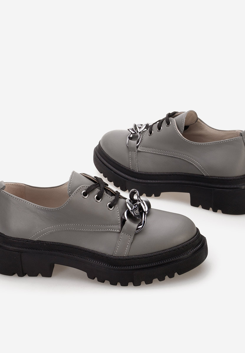 Scarpe basse donna pelle Vorea Grigio
