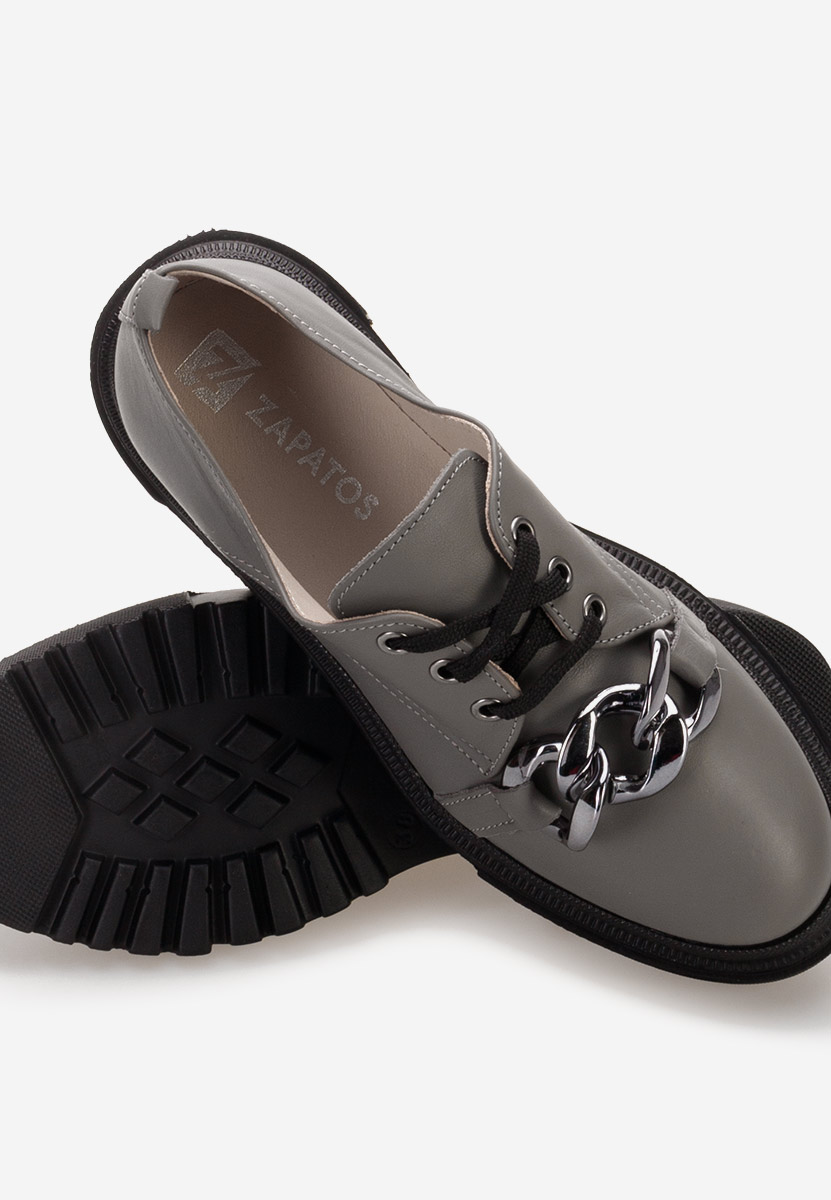 Scarpe basse donna pelle Vorea Grigio