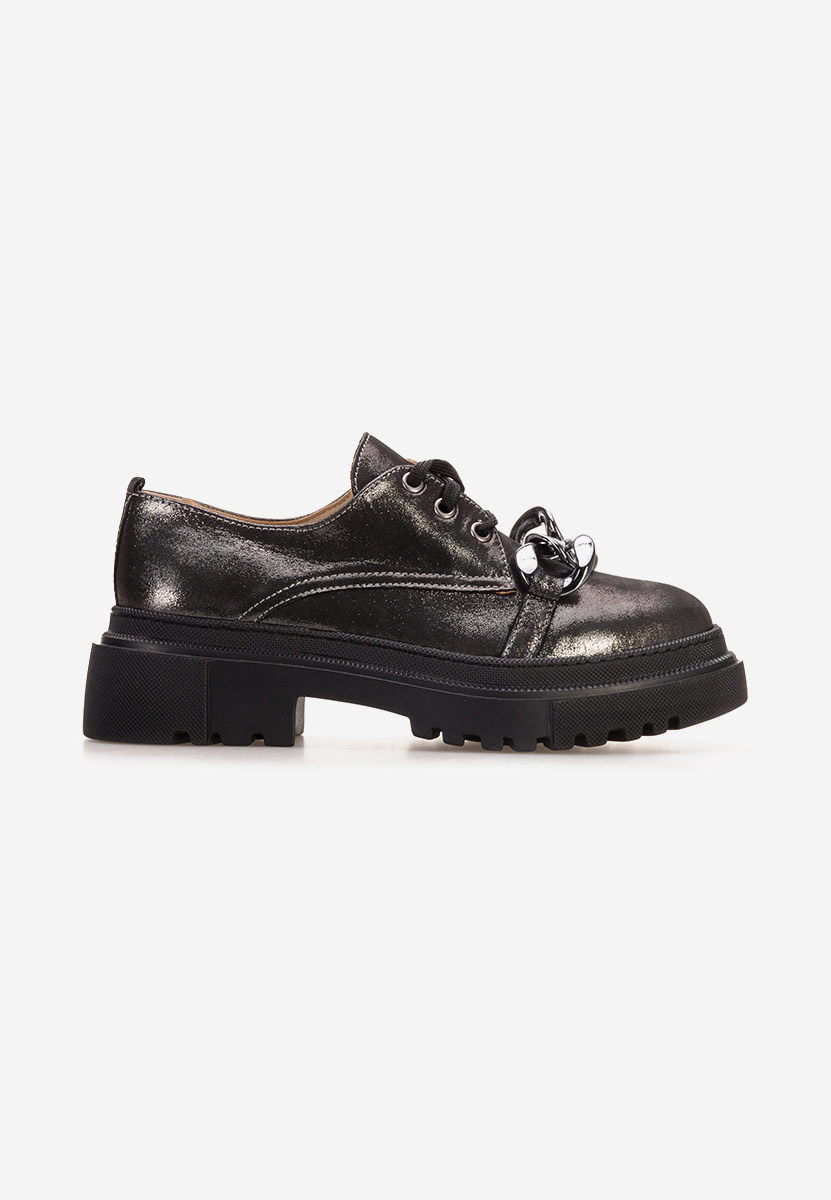 Scarpe basse donna pelle Vorea Argento