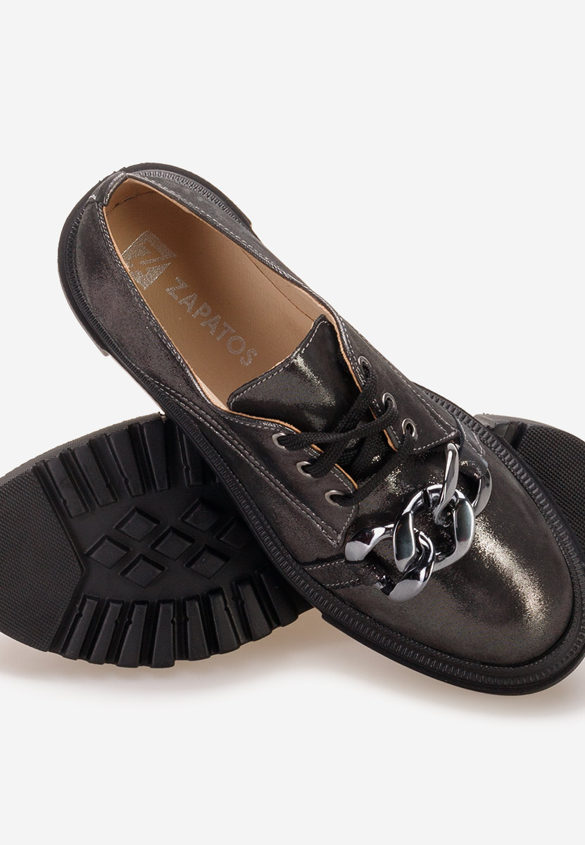 Scarpe basse donna pelle Vorea Argento