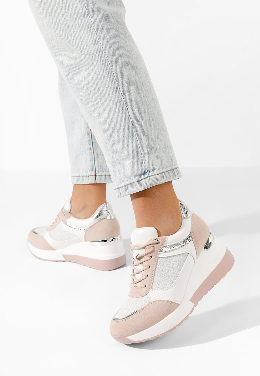 Sneakers con zeppa Breves rosa