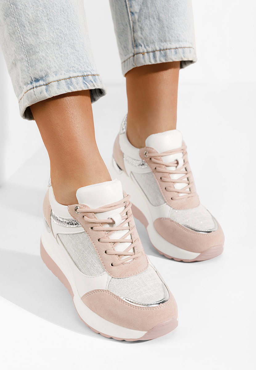 Sneakers con zeppa Breves rosa