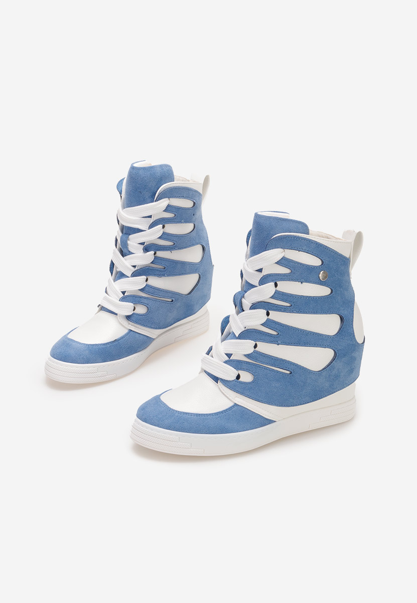 Sneakers con zeppa Kaia blu