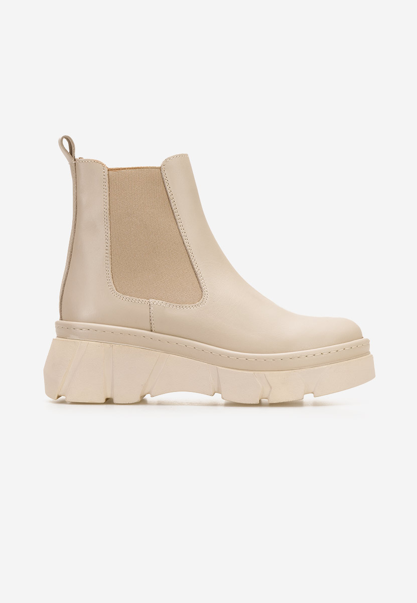 Stivaletto chelsea donna Avelyn Beige