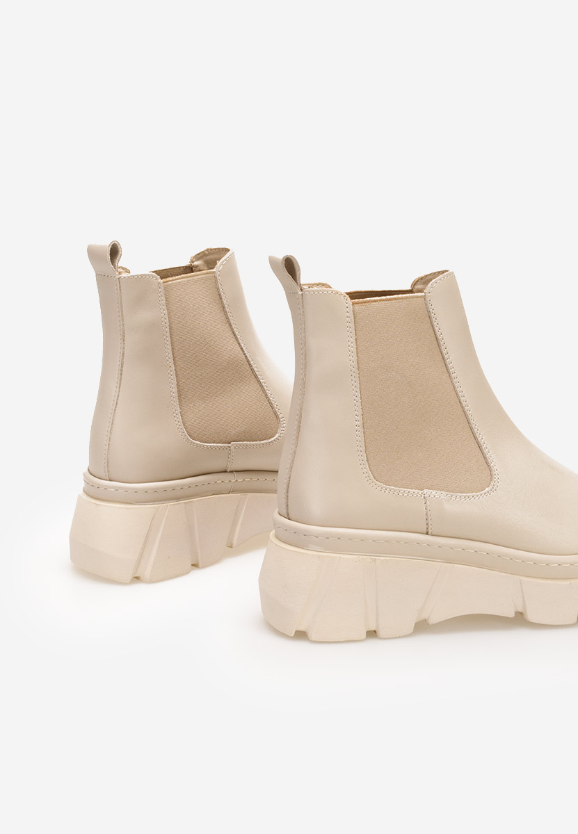 Stivaletto chelsea donna Avelyn Beige