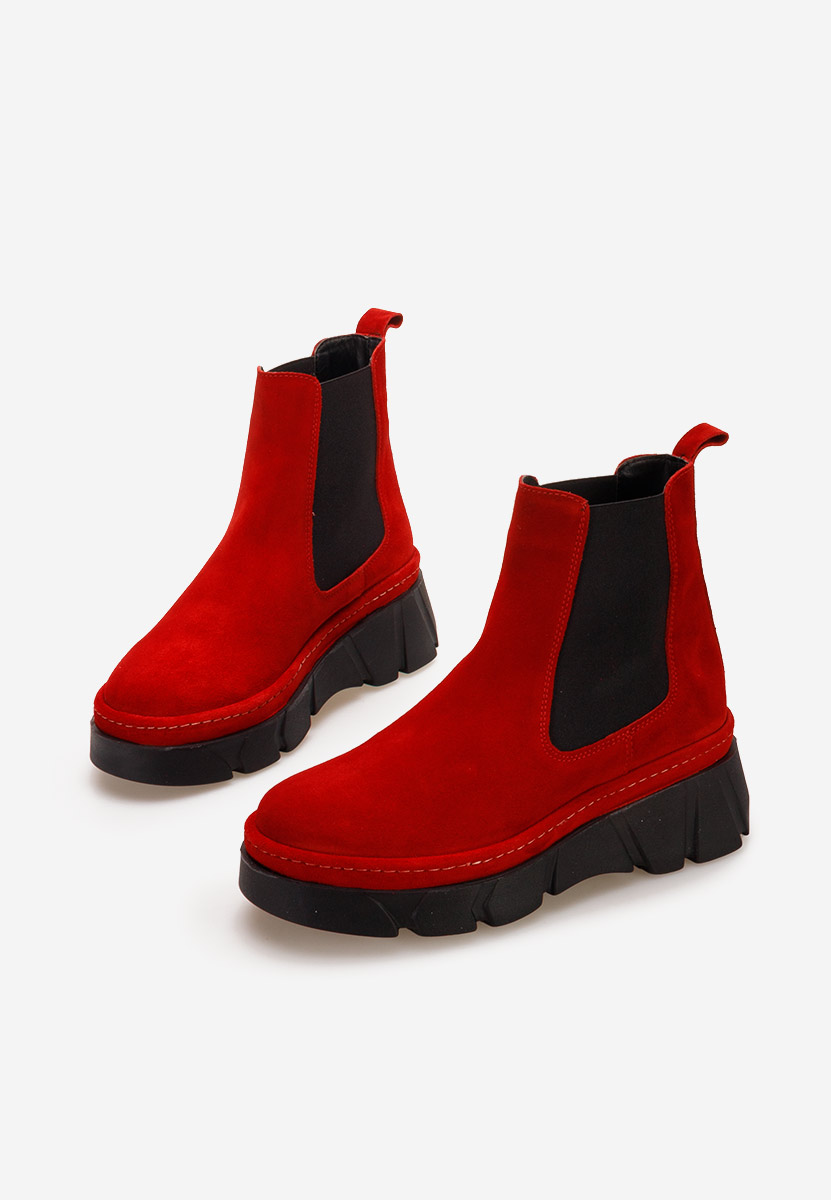Stivaletto chelsea donna Avelyn V2 Rosso