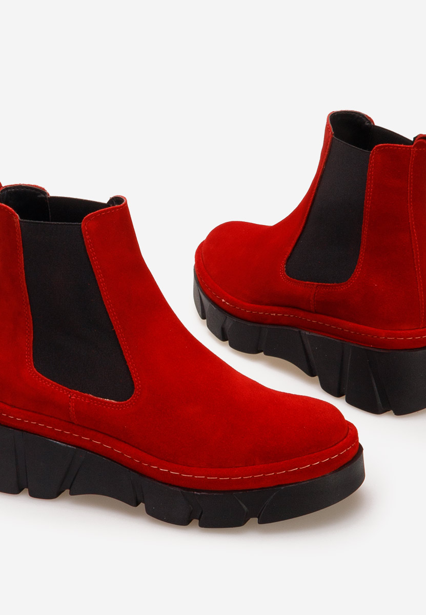 Stivaletto chelsea donna Avelyn V2 Rosso