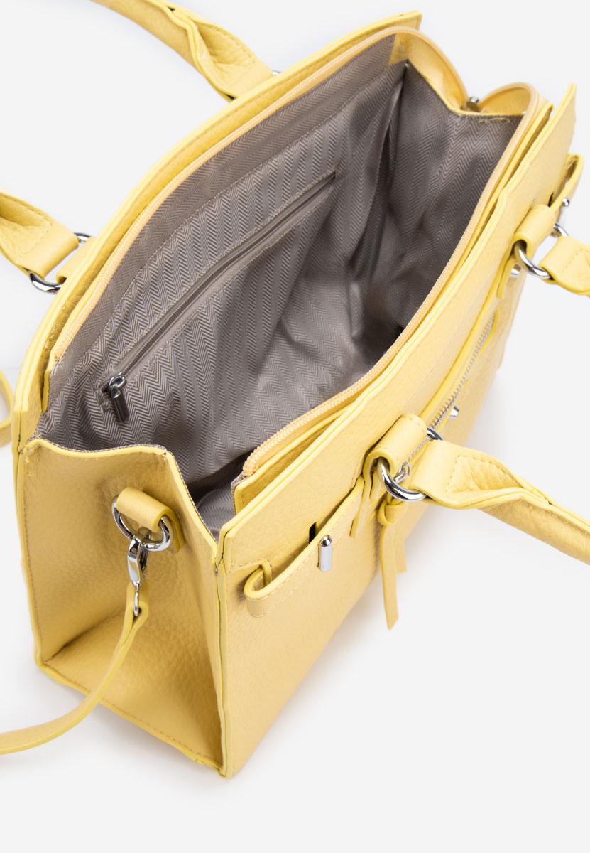Borsa a mano Lentia gialla