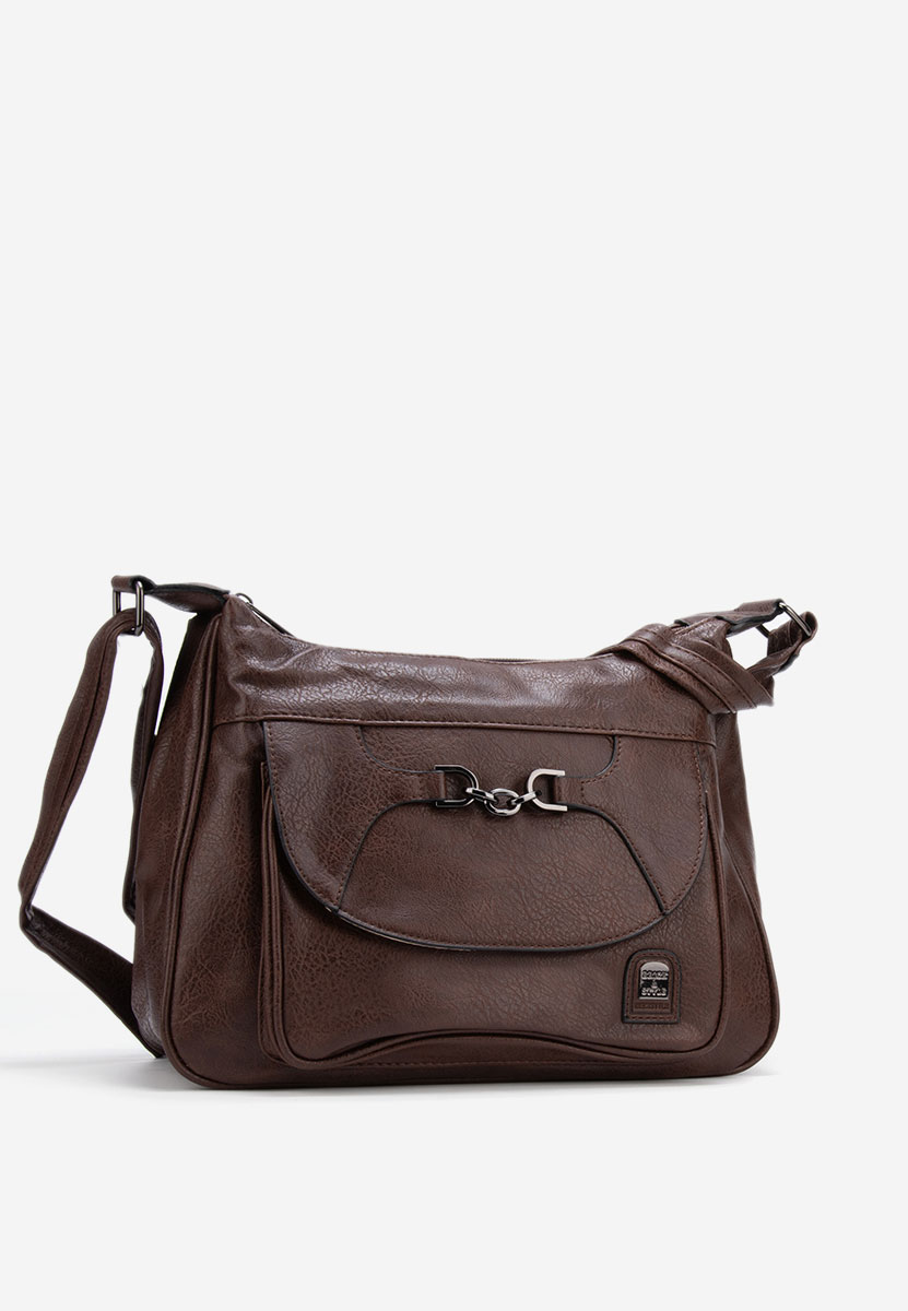 Borsa a spalla Vesola V2 marrone