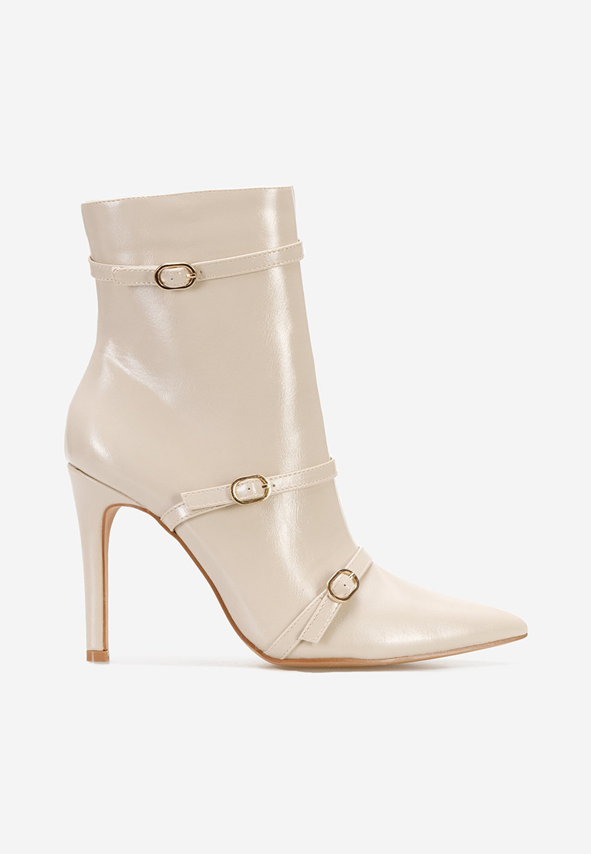 Tronchetti tacco a spillo Laurette Beige