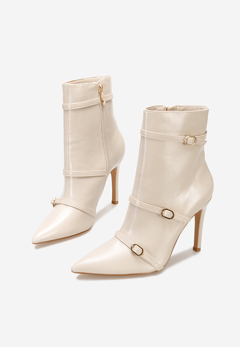 Tronchetti tacco a spillo Laurette Beige