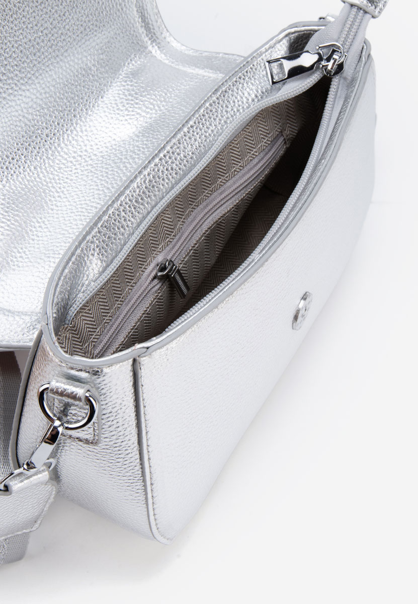 Borsa a spalla Julima argento