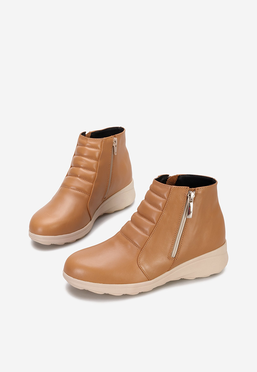 Stivaletti in pelle Soralia V2 cachi