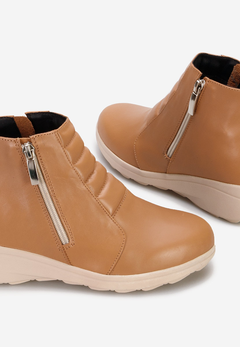 Stivaletti in pelle Soralia V2 cachi