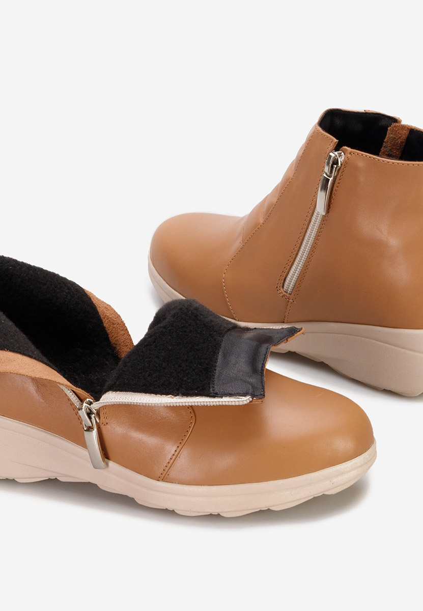 Stivaletti in pelle Soralia V2 cachi