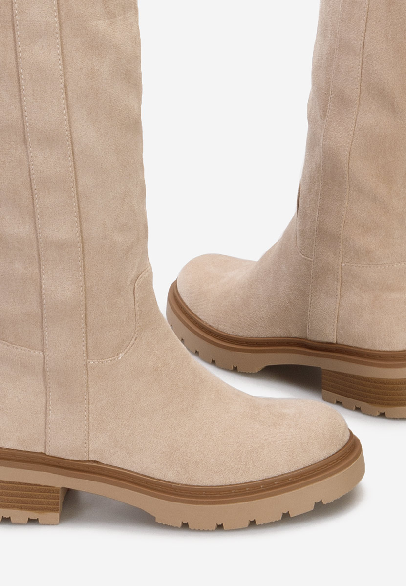 Stivali bassi donna Arisana beige
