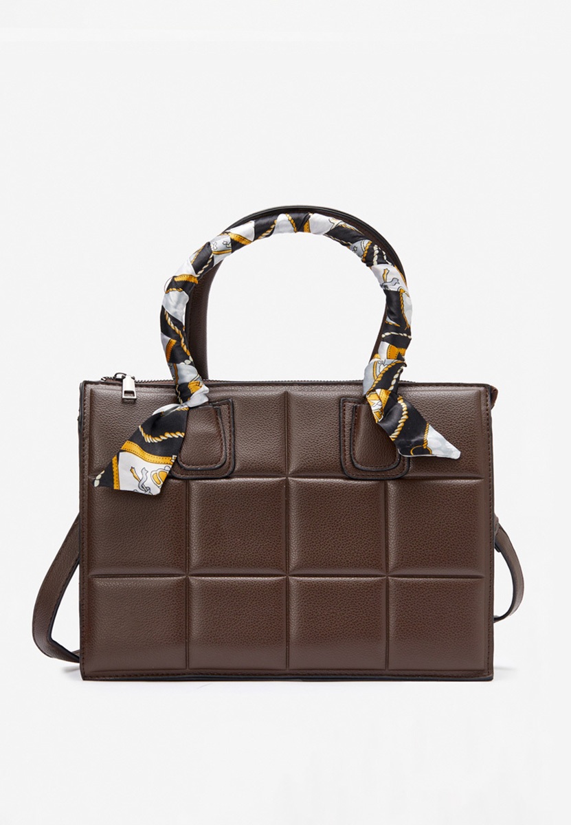 Borsa a mano Selenite marrone