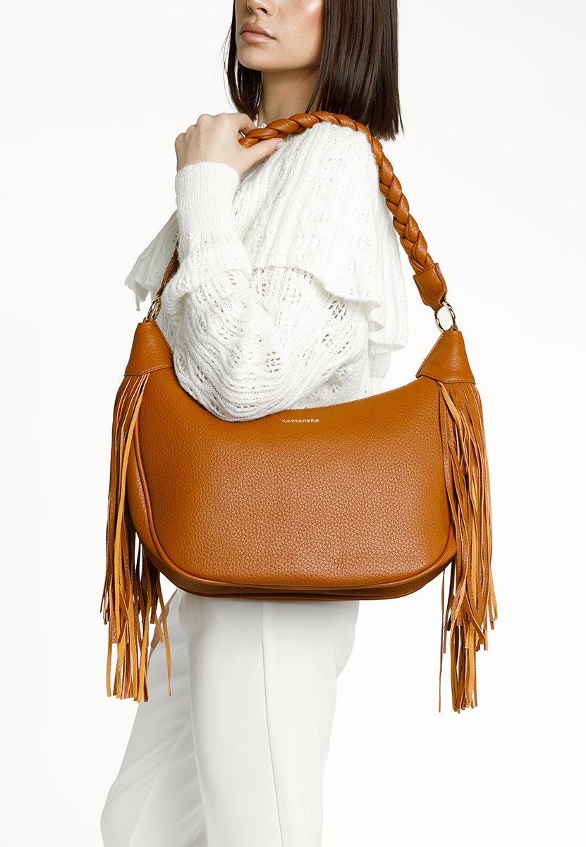 Borsa a mano Zenith camel