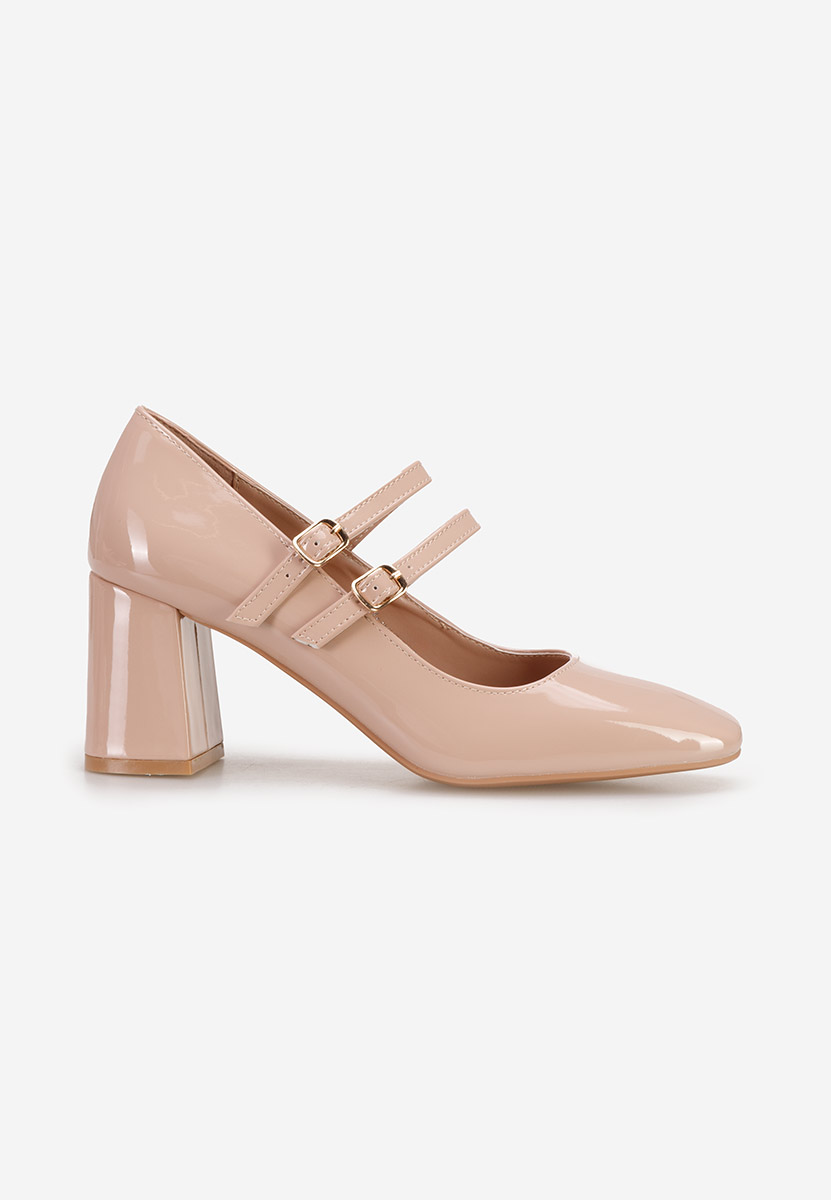 Décolleté tacco largo Zerena beige
