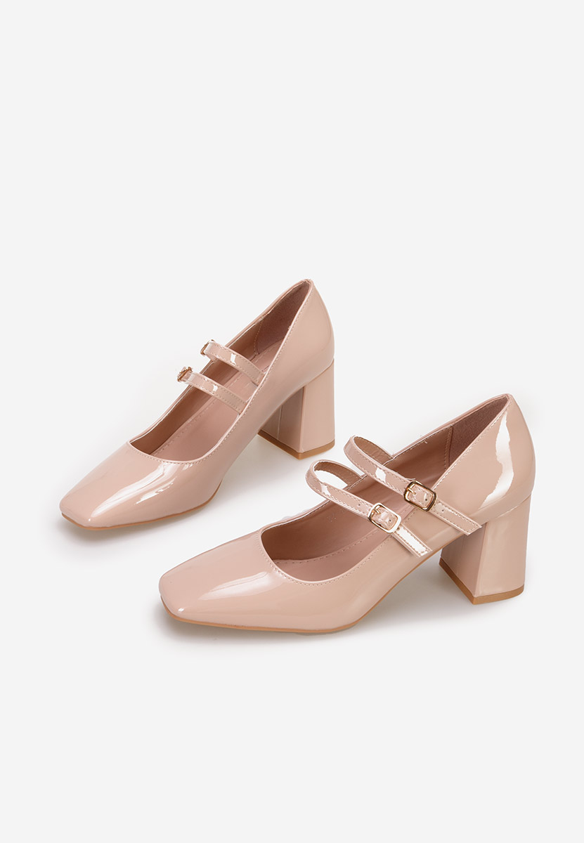 Décolleté tacco largo Zerena beige