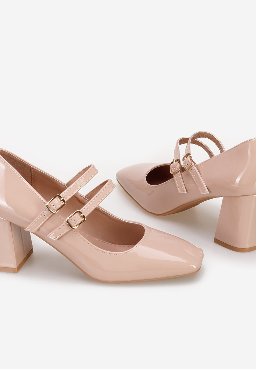 Décolleté tacco largo Zerena beige