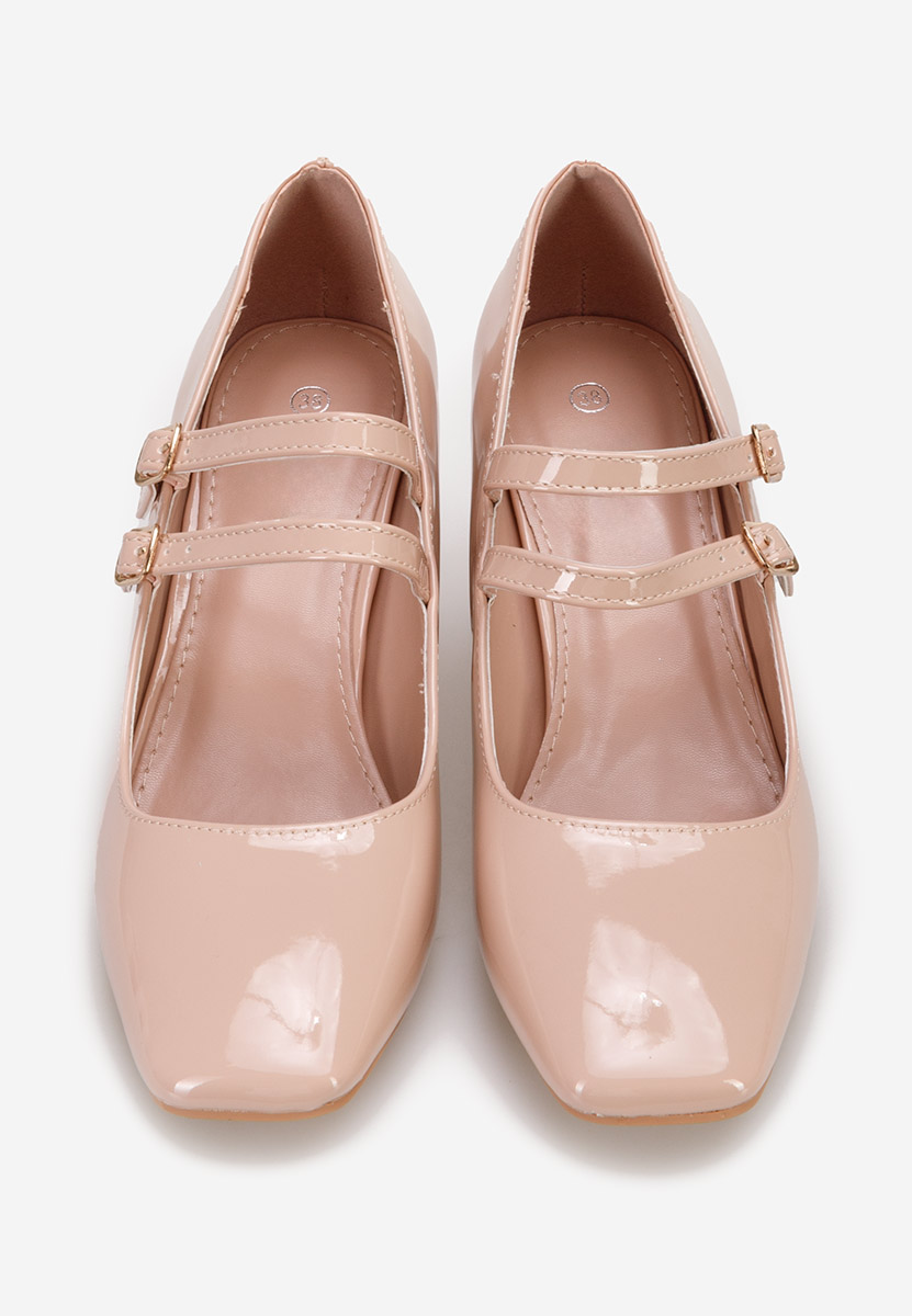 Décolleté tacco largo Zerena beige