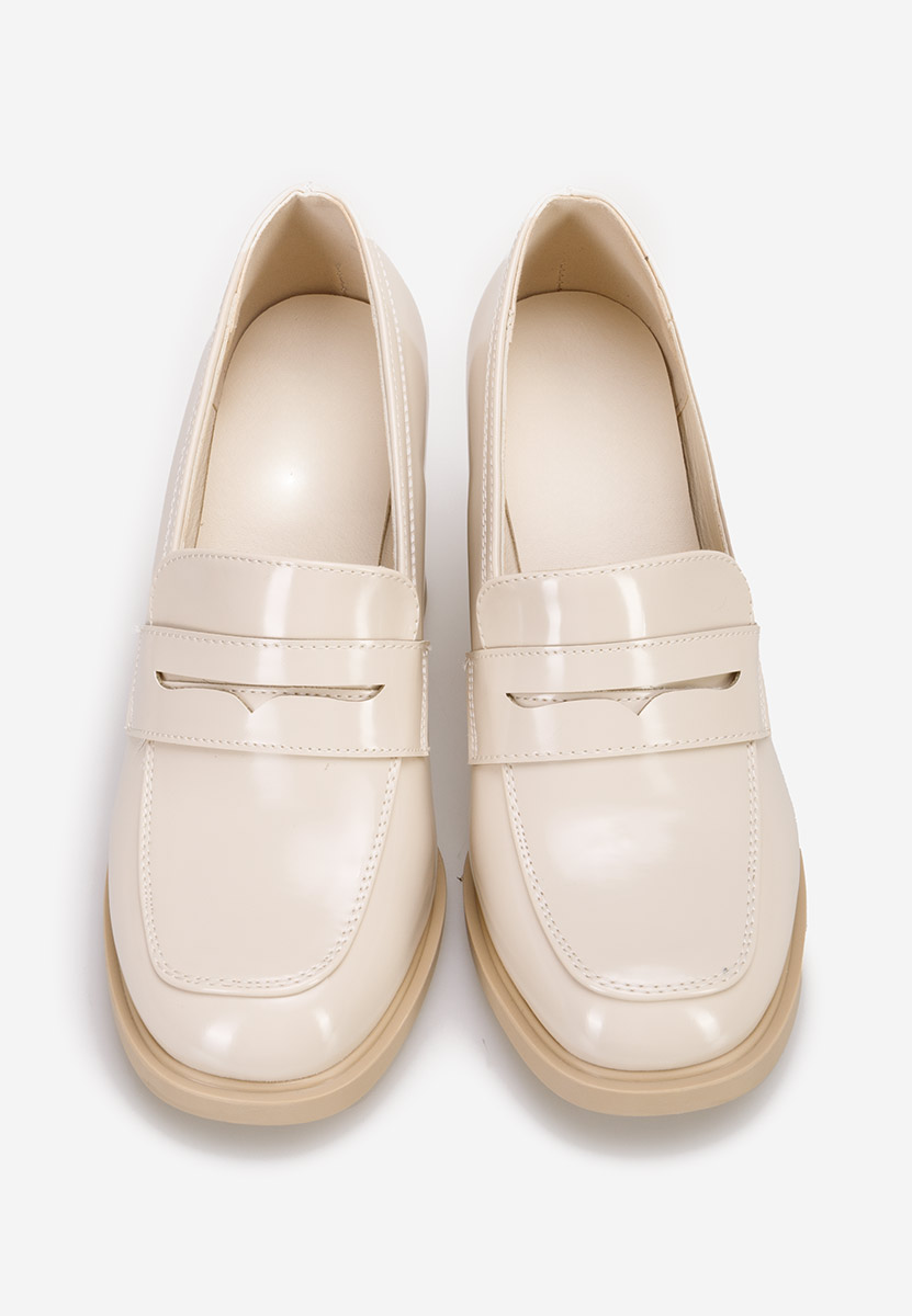 Mocassini con tacco Odesia beige