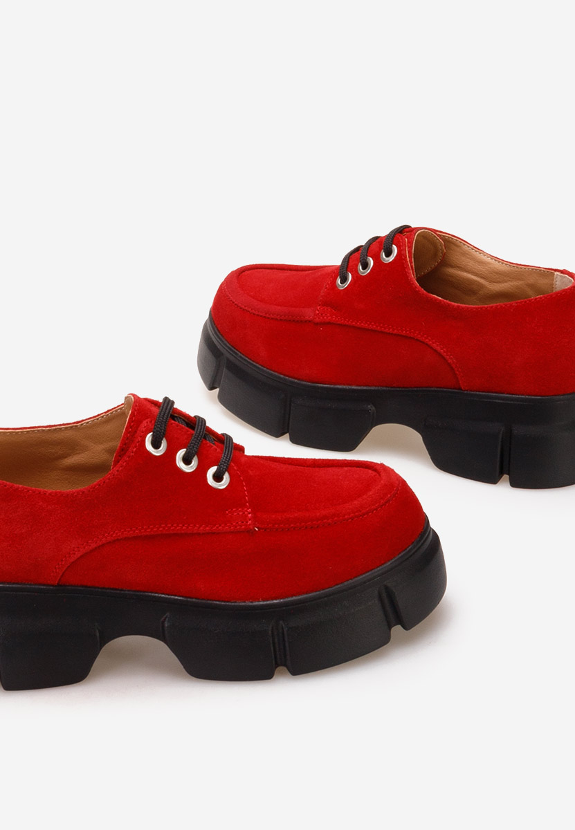 Scarpe basse donna pelle Catarina Rosso