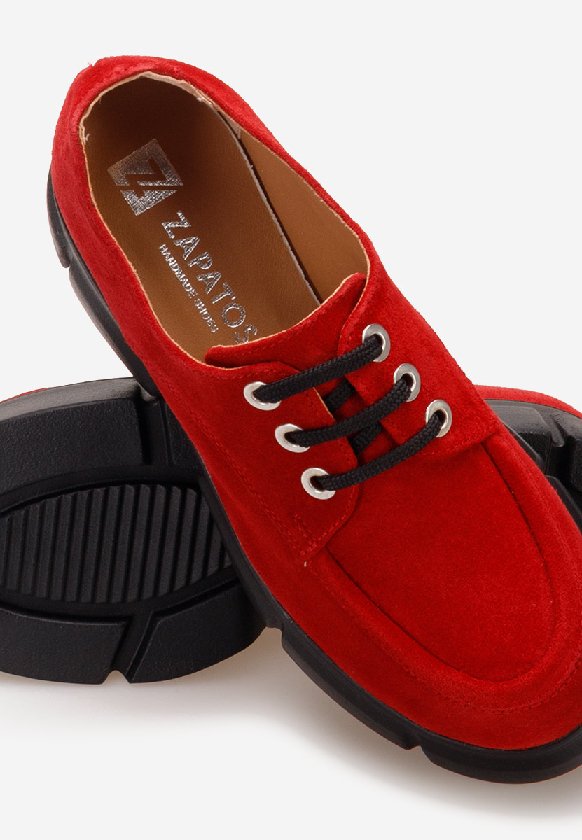 Scarpe basse donna pelle Catarina Rosso