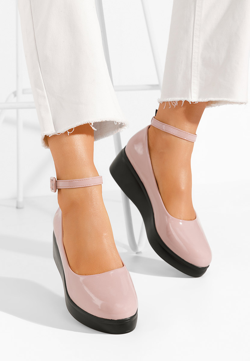 Scarpe con plateau Evelyne V2 rosa